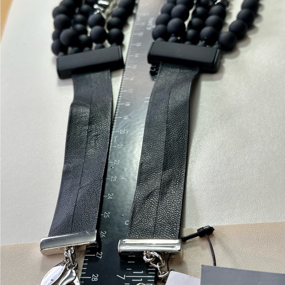 Chicos, NWT black and silver beaded necklace - Picture 8 of 15